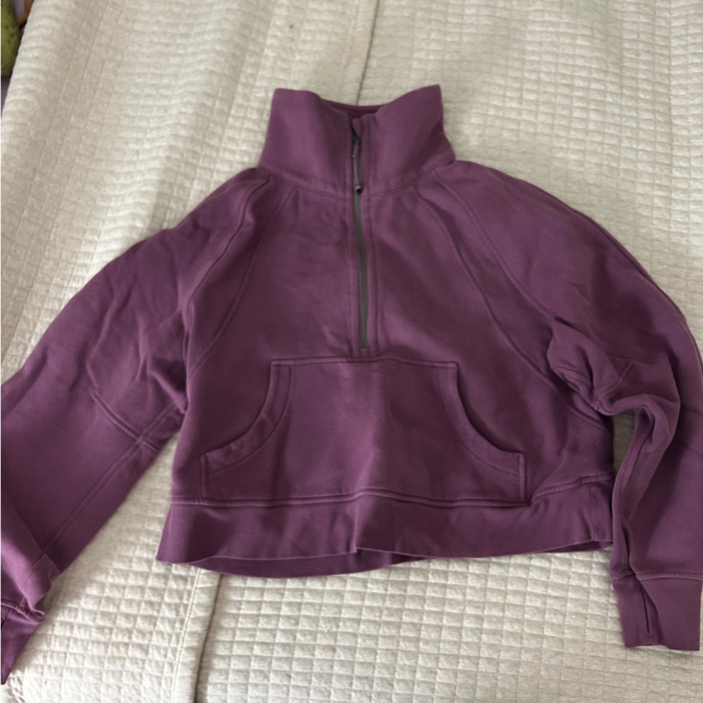 Lululemon 1/4 zip Funnel neck Scuba